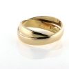 Billede af Ringe, 14 kt. 2 Ringe loddet fast sammen (lille ring loddet på skrå ind i store)
