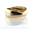 Billede af Ringe, 14 kt. 2 Ringe loddet fast sammen (lille ring loddet på skrå ind i store)