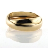 Billede af Ringe, 14 kt. 2 Ringe loddet fast sammen (lille ring loddet på skrå ind i store)