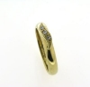 Billede af Ring m. pynt isat 3 syn. sten a 1,25 mm. 14 kt.
