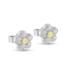 Billede af Ørestik hyldeblomst, 7,5 mm. 925s. knop i 14 kt.