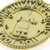 Billede af Kong Humble gilde loge, stor med øsken bagpå (hj. 55 mm) 925s forgyldt