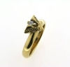 Billede af Ring, trekantet pynt. syn. sten 8 kt.