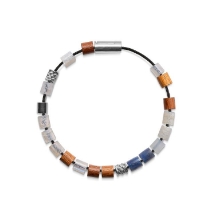 Billede af Mads Z Black Sun sølv armbånd "White Beach" 21 cm