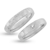 Billede af Vielses & Forl. ringe, damering isat brill. 0,07 w/vs. 14 hvg.