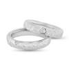 Billede af Vielses & Forl. ringe, damering isat brill. 0,07 w/vs. 14 hvg.