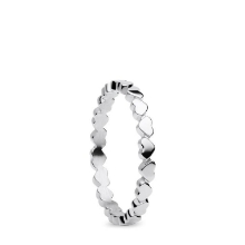 Billede af Bering ring Arctic Symphony inderring poleret stål, hjerter str. 65 (9)