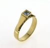 Billede af Ring m. 3,5 m/m. syn. sten 14 kt..........