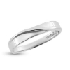 Billede af Ring med bølget tråd 14 kt. hvidguld