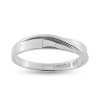 Billede af Ring med bølget tråd 14 kt. hvidguld