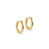 Billede af ENAMEL Copenhagen Chunky classic hoops sølv forgyldt (10 mm)