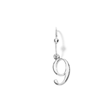 Billede af Line & Jo Miss P9 Large antique oval number collection sølv