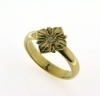 Billede af Ring (gl. vielsesring) påloddet pynt, brill. 0,02 w/vs. 14 kt.