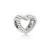 Billede af Pandora Beaded Heart charm sølv hjerte