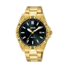Billede af Lorus Classic herreur stål gulddoublé sort skive 10bar 40mm