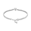 Billede af Pandora Funklende Hjerte Tennisarmbånd sølv m. cz (16-20 cm)
