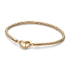 Billede af Pandora Moments armbånd forgyldt metalblanding m. hjertelås (16-23 cm)