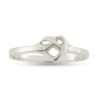 Billede af Ring "Cuddling Heart" 925s sølv
