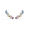 Billede af Mads Z "Luxury Rainbow" ørering 14 kt. hvidguld m. ægte sten