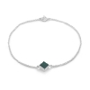 Billede af Kranz&Ziegler Stine Bramsen armbånd sølv rhodineret m/marmor 19 cm. *