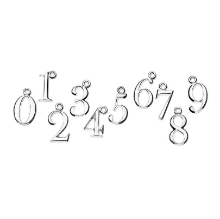 Billede af Line & Jo Miss P6 Medium antique oval number collection sølv