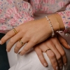 Billede af WiOGA Claire armbånd forgyldt sølv (15,5-18cm)