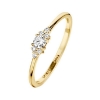 Billede af Spirit Icons Vida ring 14 karat guld med 0,16 ct. w/vs (str. 48-60)