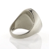 Billede af Ring oval plade, lille kant, Signetring 16,5*12 mm. 14 kt. hvg.