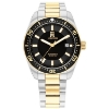 Billede af Tommy Hilfiger TH85 herreur automatik stål gulddoublé sort skive 40mm 10bar