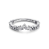 Billede af Pandora Royal swirl tiara ring sølv med klar cz (str. 48-60)