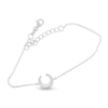 Billede af By Pind armbånd sølv rhodineret med Cresent Moon (16+3cm)