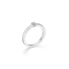 Billede af Mads Z "Crown Alliance" ring 14 kt hvg m. 0,04 ct. brill w/si (str. 50-60)
