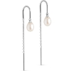 Billede af ENAMEL Copenhagen Eleanor Pearl øreringe sølv m. fvp