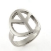 Billede af Ring, fredstegn (peace tegn) dia. 19 mm.  Priser FRA