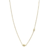 Billede af Spirit Icons Miracle halskæde 14 karat guld m. 0,02 ct. w/vs 45 cm.  