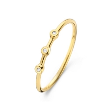 Billede af Spirit Icons Hope ring 14 karat guld m. 0,015ct w/vs str. 52