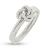 Billede af Ring med dobbeltknude (knob) 925s. 