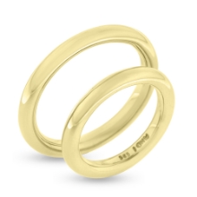 Billede af Vielses & Forlovelses ringe, rund profil ca. 3,2 mm 8 kt