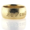 Billede af 1 ring, nedfræset "La Familia" 14 kt. 
