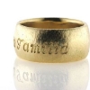 Billede af 1 ring, nedfræset "La Familia" 14 kt. 