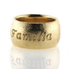Billede af 1 ring, nedfræset "La Familia" 14 kt. 