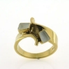 Billede af Tand ring m. 2 tænder 14 kt. facon 8,2 gr. (prisen er excl. guld)