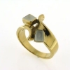 Billede af Tand ring m. 2 tænder 14 kt. facon 8,2 gr. (prisen er excl. guld)
