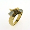 Billede af Tand ring m. 2 tænder 14 kt. facon 8,2 gr. (prisen er excl. guld)