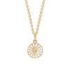 Billede af Lund Copenhagen Marguerit collier 11 mm forgyldt sølv (45-48 cm)