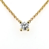 Billede af Vedhæng - halskæde, Brillant 0,75 ct. fattet i chatons fatning 14 kt.