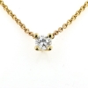 Billede af Vedhæng - halskæde, Brillant 0,75 ct. fattet i chatons fatning 14 kt.