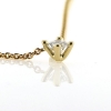 Billede af Vedhæng - halskæde, Brillant 0,75 ct. fattet i chatons fatning 14 kt.