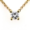 Billede af Vedhæng - halskæde, Brillant 0,75 ct. fattet i chatons fatning 14 kt.