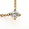 Billede af Vedhæng - halskæde, Brillant 0,75 ct. fattet i chatons fatning 14 kt.